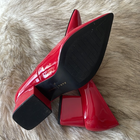 ZARA - Red Heels - 3394/201/020 - Size US6.5 - Picture 6 of 8